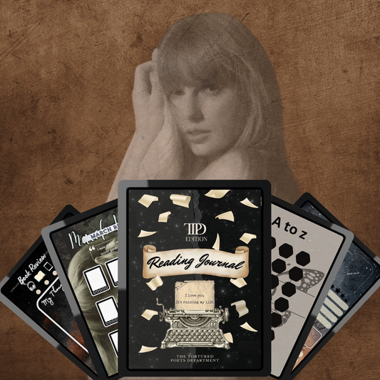 Digital Reading Journal + Stickers Combo - Taylor Swift TTPD Edition